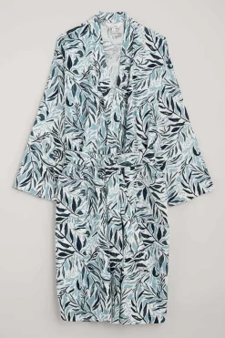 Seasalt Cornwall Nightwear<Pottering Gown Kelp Forest Reflection