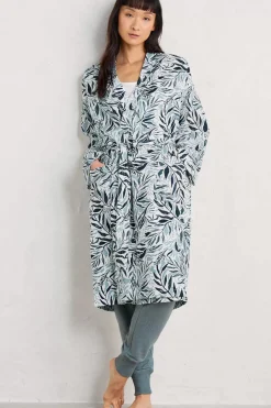 Seasalt Cornwall Nightwear<Pottering Gown Kelp Forest Reflection