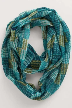 Seasalt Cornwall Scarves & Shawls<Pretty Circle Scarf Wetland Check Wreckage