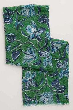 Seasalt Cornwall Scarves & Shawls<Pretty Printed Scarf Cyclamen Island