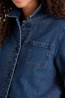 Seasalt Cornwall Coats & Jackets<Reading Rocks Jacket Mid Indigo Wash