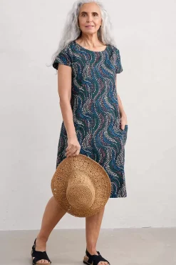 Seasalt Cornwall Dresses<River Cove Shift Dress River Spot Maritime