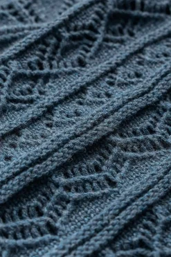Seasalt Cornwall Knitwear<River Cross Pointelle Knit Top Light Squid