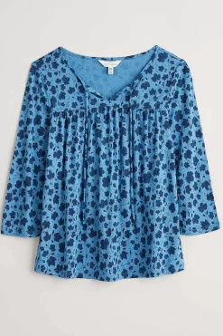 Seasalt Cornwall Tops<River's End Jersey Top Growing Ivy Clear Sky