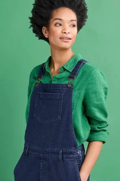 Seasalt Cornwall Trousers & Shorts<Rock Arch Dungarees Marine Overdye Tide