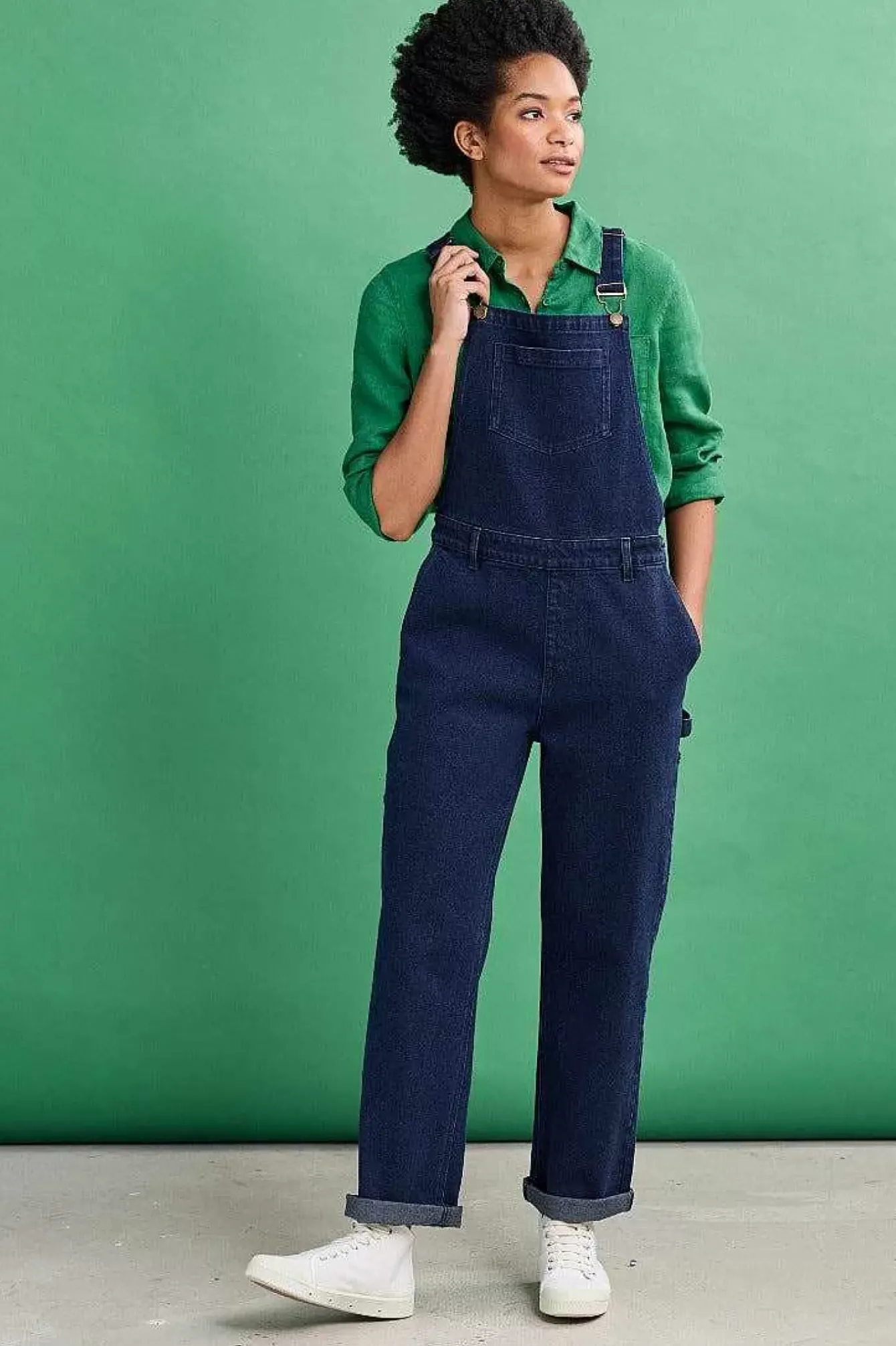 Seasalt Cornwall Trousers & Shorts<Rock Arch Dungarees Marine Overdye Tide