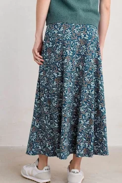 Seasalt Cornwall Skirts<Rose Jersey Skirt Flowing Reeds Raincloud