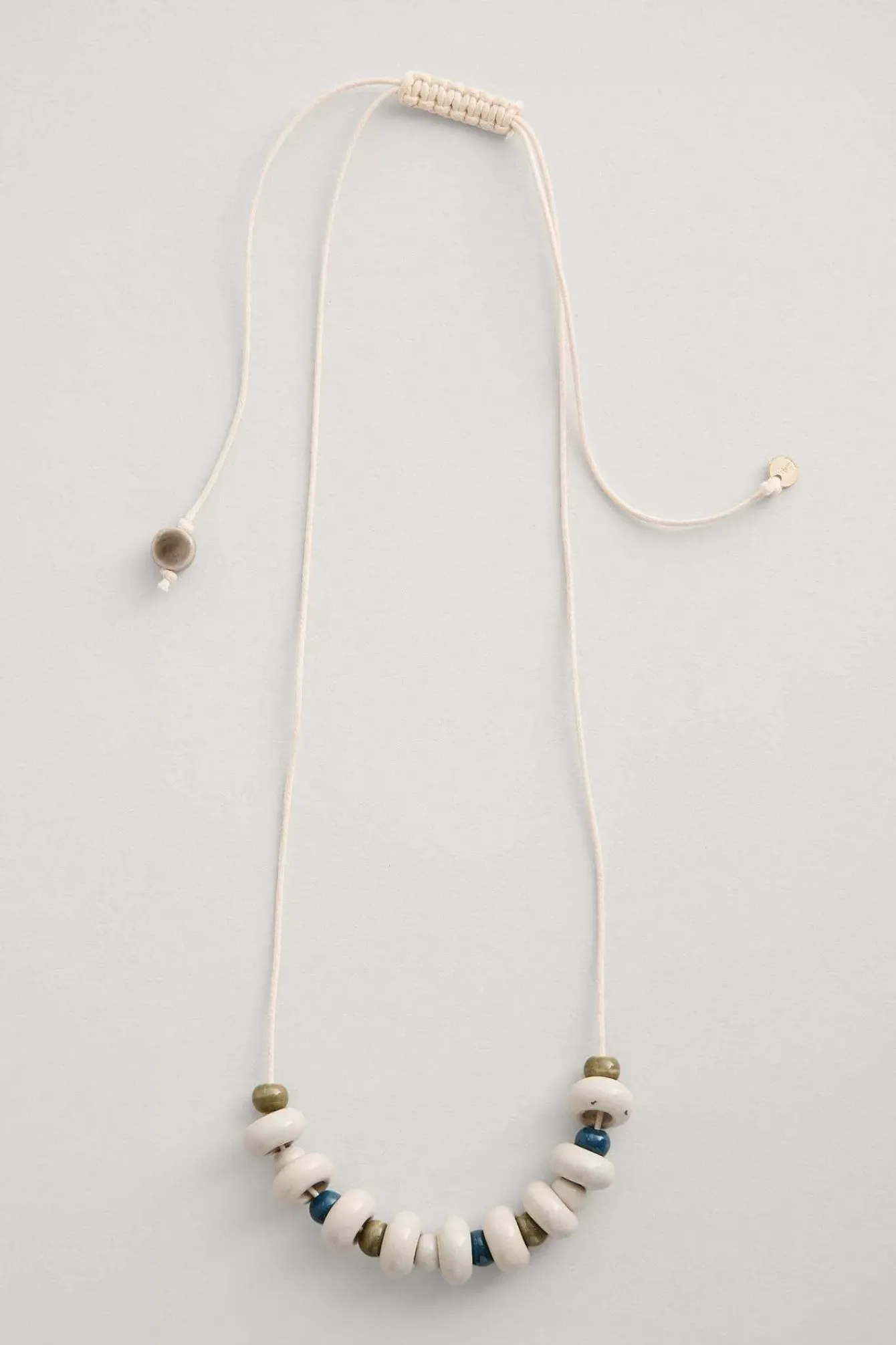 Seasalt Cornwall Jewellery<Rushes Beaded Necklace Gooseberry Chalk