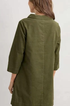 Seasalt Cornwall Tunics<Sail By The Stars Needlecord Tunic Light Olive