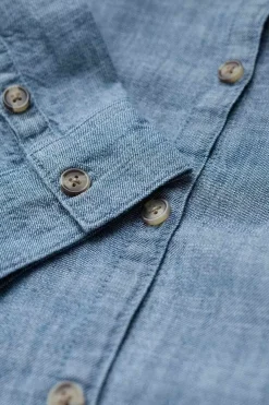 Seasalt Cornwall Tops<Sailmaker Chambray Shirt Mid Wash Sand