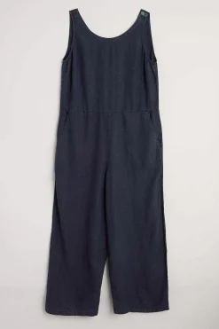 Seasalt Cornwall Trousers & Shorts<Salt Air Linen Jumpsuit Maritime