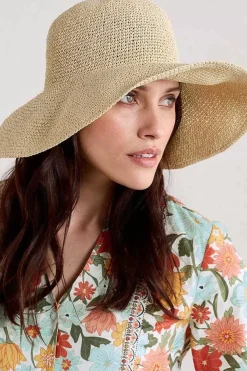 Seasalt Cornwall Hats<Sculpture Garden Wide Brim Sunhat Light Natural