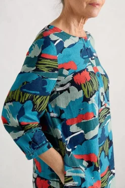 Seasalt Cornwall Dresses<Sea Call A-Line Dress Painted Marsh Maritime