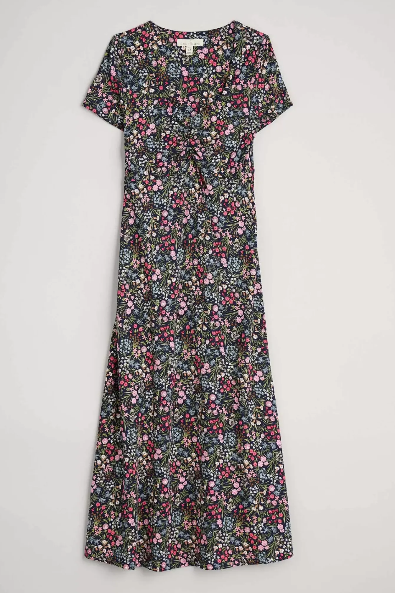 Seasalt Cornwall Dresses<Secret Cove Empire Line Midi Dress Campion Field Maritime