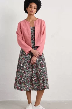 Seasalt Cornwall Dresses<Secret Cove Empire Line Midi Dress Campion Field Maritime