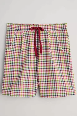 Seasalt Cornwall Nightwear<Senara Checked Summer Pyjamas Quartz Mini Pebble Multi