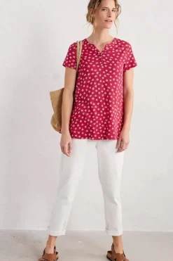 Seasalt Cornwall Tops<Short-Sleeved Risso Top Seadance Ditsy Rudder