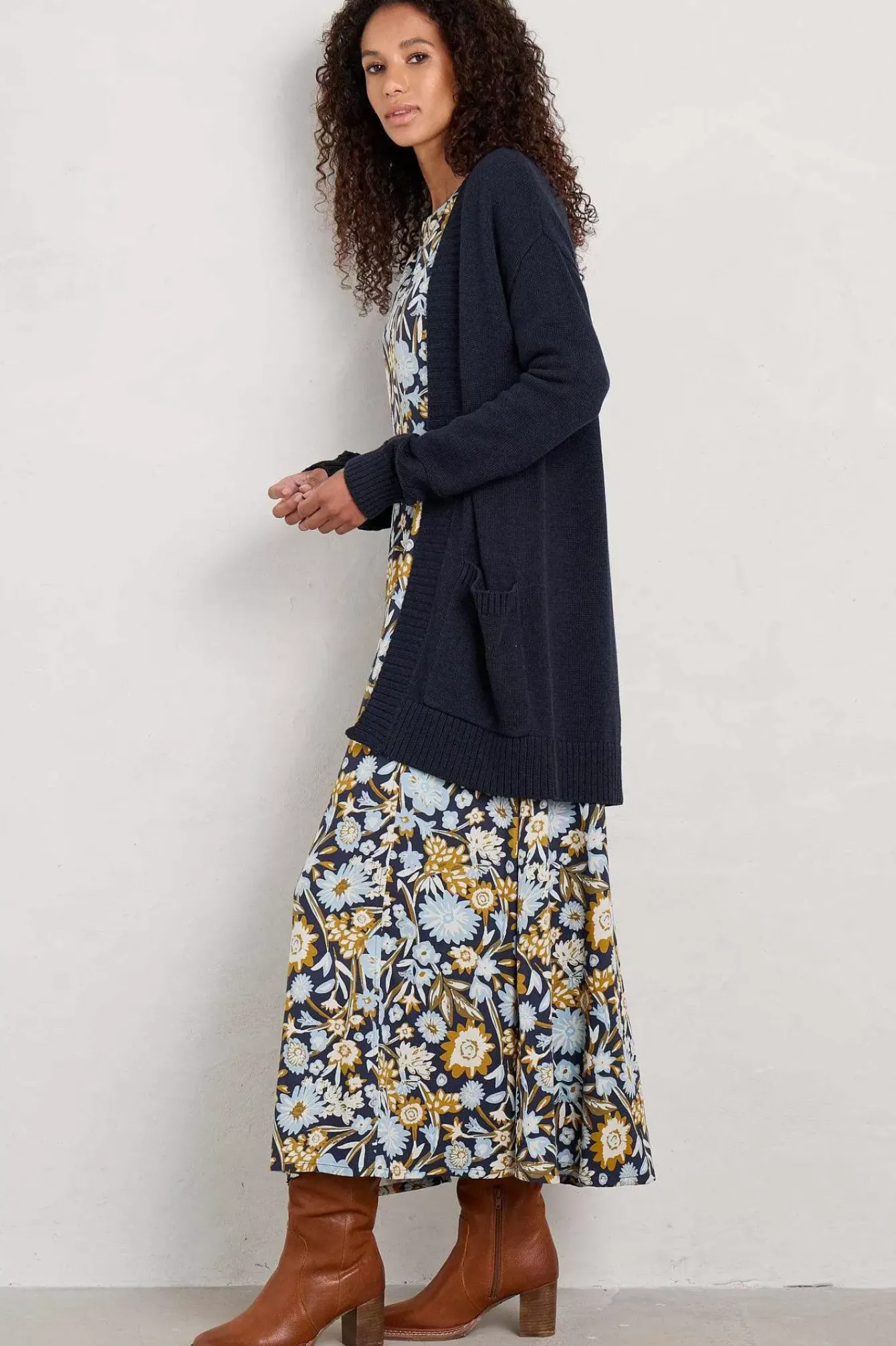 Seasalt Cornwall Knitwear<Southernwood Long Cardigan Maritime