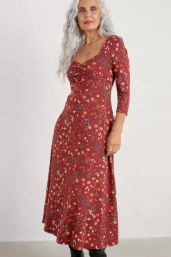 Seasalt Cornwall Dresses<St Martin Jersey Midi Dress Meadow Bloom Jam