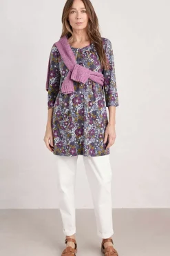 Seasalt Cornwall Tunics<Star Dance Jersey Tunic Dense Floral Squall
