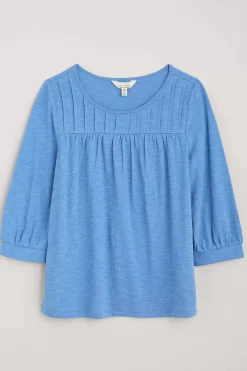 Seasalt Cornwall Tops<Stenalees Gathered Top Clear Sky