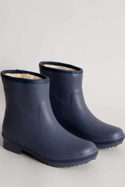 Seasalt Cornwall Coats & Jackets<Storm Chaser Fleece-Lined Wellies Fathom
