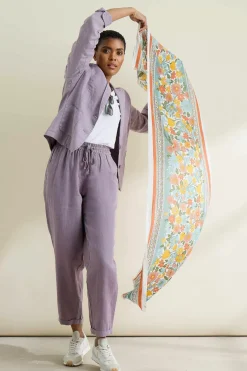 Seasalt Cornwall Scarves & Shawls<Summer Scarf Half Moons Chalk