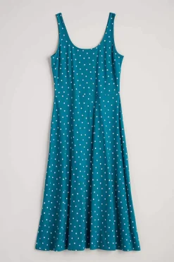Seasalt Cornwall Dresses<Sun Gleam Jersey Midi Dress Little Sponge Spot Mast
