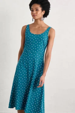 Seasalt Cornwall Dresses<Sun Gleam Jersey Midi Dress Little Sponge Spot Mast