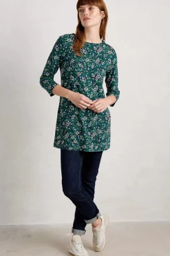 Seasalt Cornwall Tunics<Tall Waves Jersey Tunic Flower Meadow Maritime