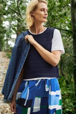 Seasalt Cornwall Knitwear<Tepel Knitted Vest Maritime