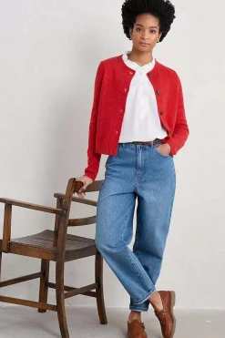 Seasalt Cornwall Knitwear<Tern Tide Cardigan Tomato