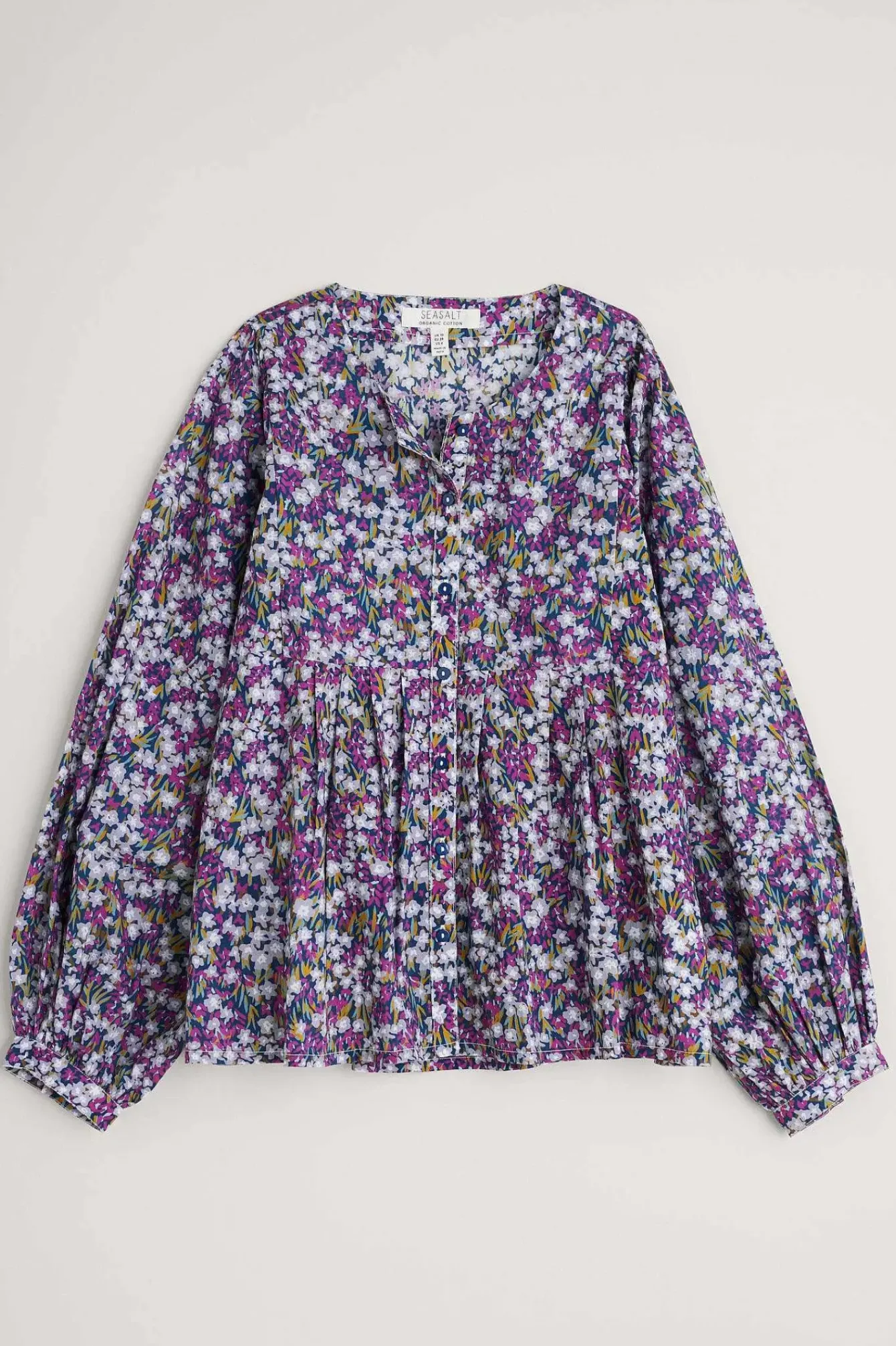 Seasalt Cornwall Tops<Thornapple Organic Cotton Shirt (Gots) Heather Fields Verbena