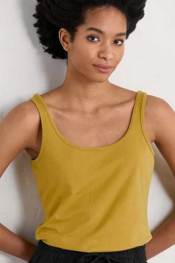 Seasalt Cornwall Tops<Tidal Drift Jersey Vest Pear