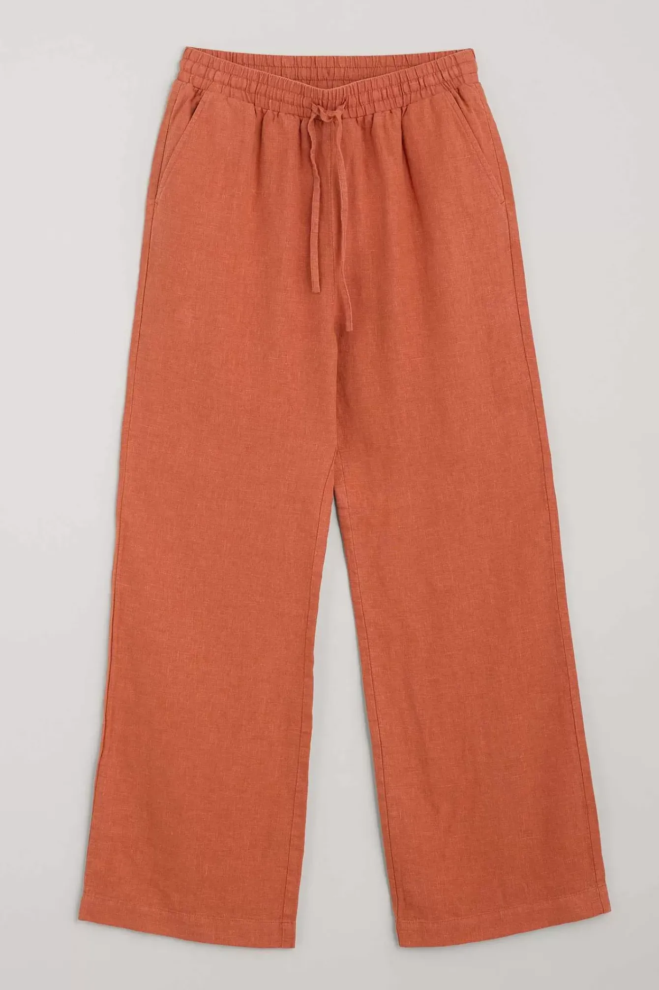 Seasalt Cornwall Trousers & Shorts<Tide Flow Wide Leg Linen Trousers Papaya