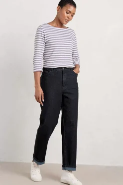 Seasalt Cornwall Trousers & Shorts<Trenow Cove Straight Leg Jeans Inkwell Overdye