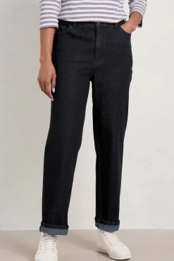 Seasalt Cornwall Trousers & Shorts<Trenow Cove Straight Leg Jeans Inkwell Overdye