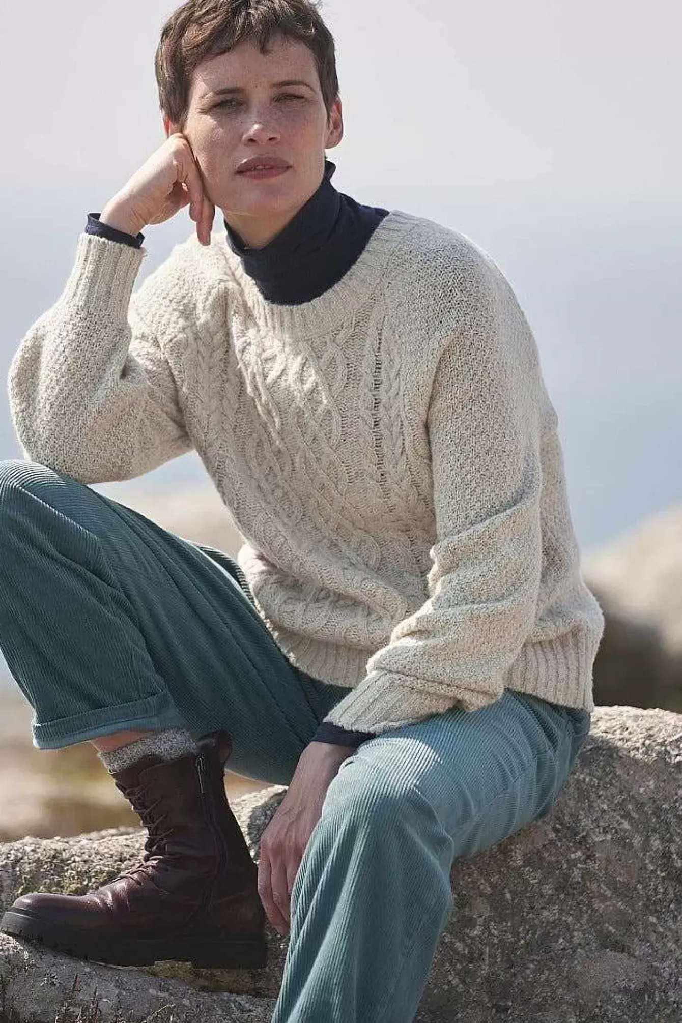 Seasalt Cornwall Knitwear<Tressa Cable Knit Jumper Aran
