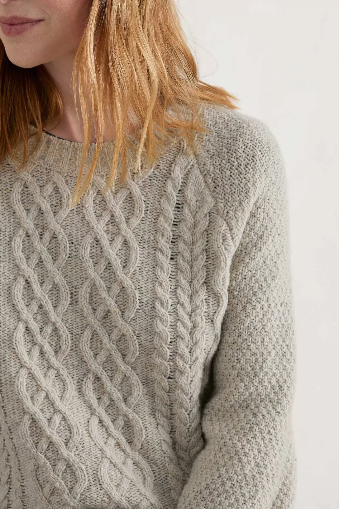 Seasalt Cornwall Knitwear<Tressa Cable Knit Jumper Aran