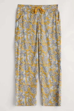Seasalt Cornwall Nightwear<View Point Pyjamas Woodland Garlic Dark Dijon