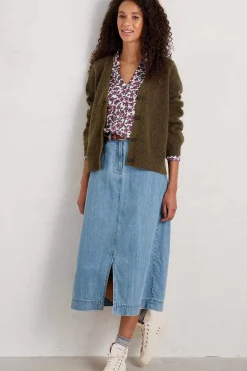 Seasalt Cornwall Tops<Wavecrest Jersey Shirt (Gots) Field Flower Chalk