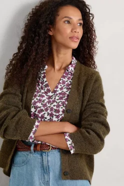 Seasalt Cornwall Tops<Wavecrest Jersey Shirt (Gots) Field Flower Chalk