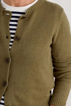 Seasalt Cornwall Knitwear<Wheal Pool Organic Cotton Cardigan Fern Moss