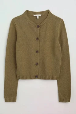 Seasalt Cornwall Knitwear<Wheal Pool Organic Cotton Cardigan Fern Moss