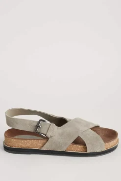 Seasalt Cornwall Sandals<Wilder Shores Crossover Leather Sandals Fawn