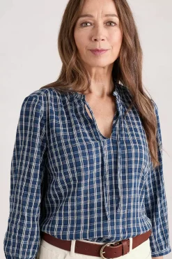 Seasalt Cornwall Tops<Winnard 3/4 Sleeve Top (Gots) Betony Squall