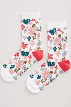 Seasalt Cornwall Socks & Tights<Women's Arty Organic Cotton Socks Heather Sketch Aran