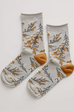 Seasalt Cornwall Socks & Tights<Women's Arty Organic Cotton Socks Heather Sketch Aran