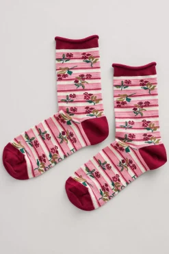 Seasalt Cornwall Socks & Tights<Women's Arty Organic Cotton Socks Heather Sketch Aran