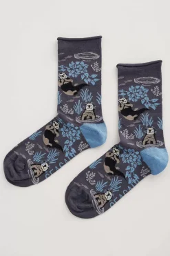 Seasalt Cornwall Socks & Tights<Women's Arty Socks Salt Marsh Maritime